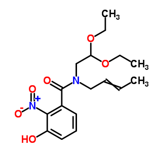 Benzamide,n-2-buten-1-yl-n-(2,2-diethoxyethyl)-3-hydroxy-2-nitro- Structure,94295-89-3Structure