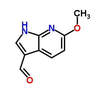 6-Methoxy-1h-pyrrolo[2,3-b]pyridine-3-carboxaldehyde Structure,944900-73-6Structure