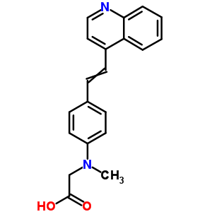 2-[Methyl-[4-(2-quinolin-4-ylethenyl)phenyl]amino]acetic acid Structure,94546-99-3Structure