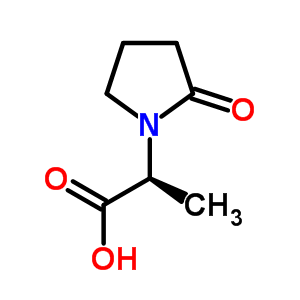 (S)-2-(2-氧代吡咯烷-1-基)丙酸結(jié)構(gòu)式_96219-55-5結(jié)構(gòu)式