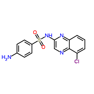 4-Amino-n-(5-chloro-2-quinoxalinyl)benzenesulfonamide Structure,97919-22-7Structure