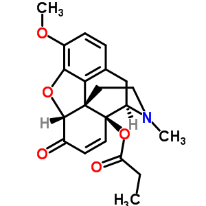 Morphinan-6-one, 7,8-didehydro-4,5-epoxy-3-methoxy-17-methyl-14-(1-oxopropoxy)-, (5??)- Structure,981-01-1Structure