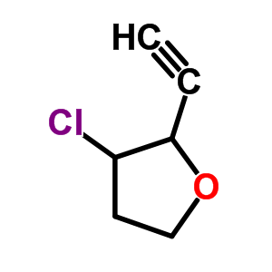 Furan, 3-chloro-2-ethynyltetrahydro-(6ci) Structure,98198-80-2Structure