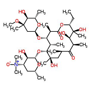 紅霉素A氮氧化物結(jié)構(gòu)式_992-65-4結(jié)構(gòu)式